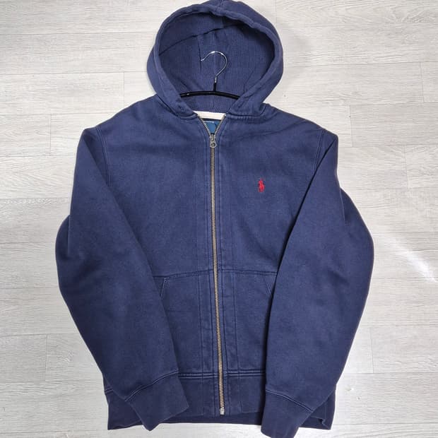 폴로 후드집업 네이비
