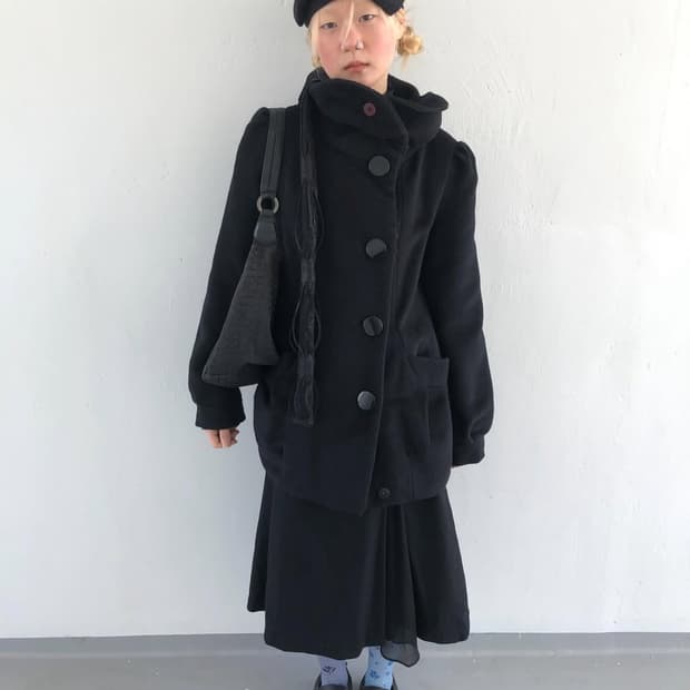 차일드매거진 빈티지 닌자핏 왕단추 코트 코디세트