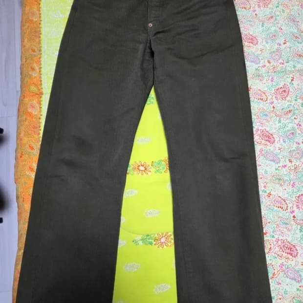 [30x32] RRL 더블알엘 빈티지 5포켓 리미티드 에디션 올리브