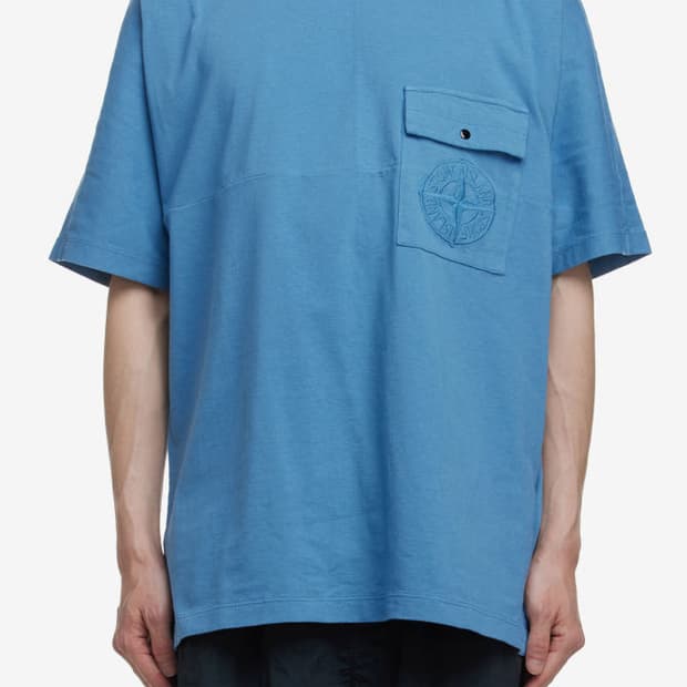 스톤아일랜드 빅로고 포켓 티셔츠 L, XL