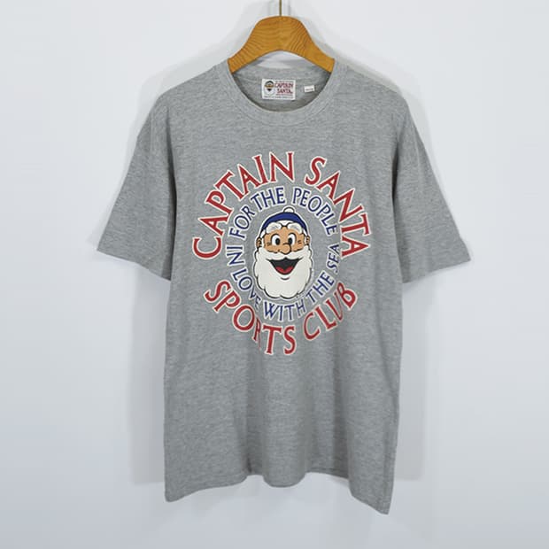 Captain Santa 프린트반팔티셔츠