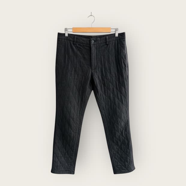 32~33/ 에르메스 레더블랜딩 퀄팅 패딩 팬츠