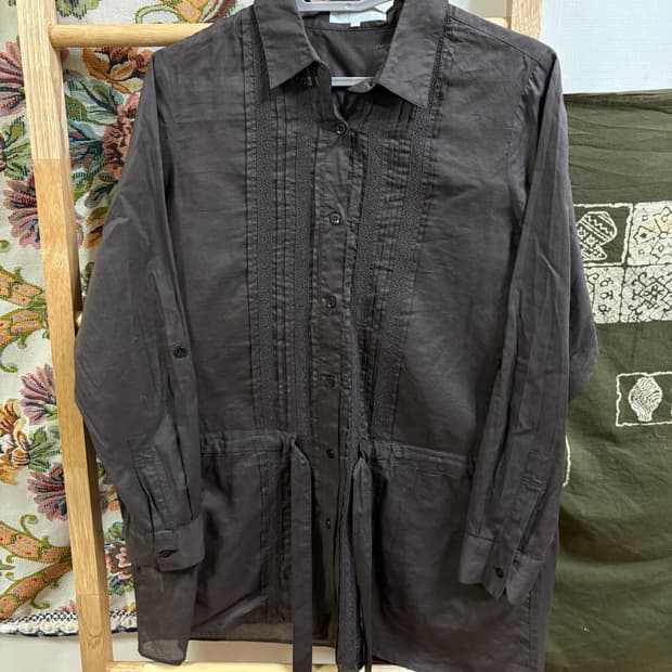 지유쿠 일본 브랜드 레이스 셔츠 