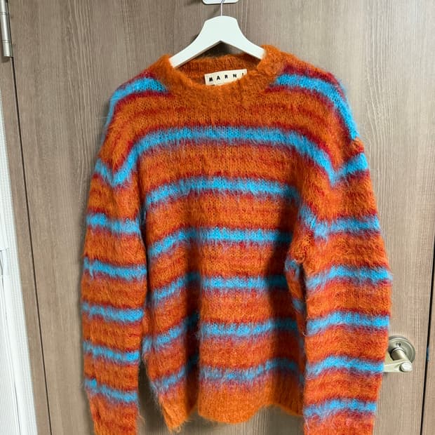 [46/M] 마르니 스트라이프 모헤어 니트