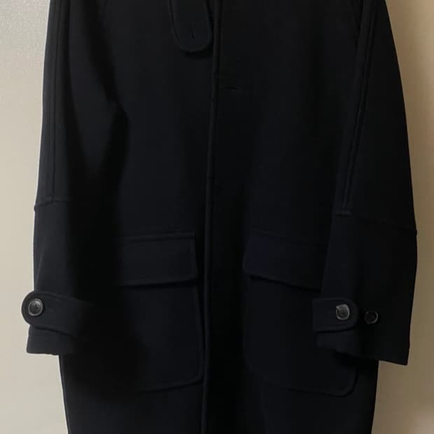 해지스 his 후드 롱 더플 코트