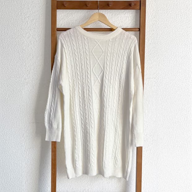 [earth music&ecology] 케이블 니트 원피스