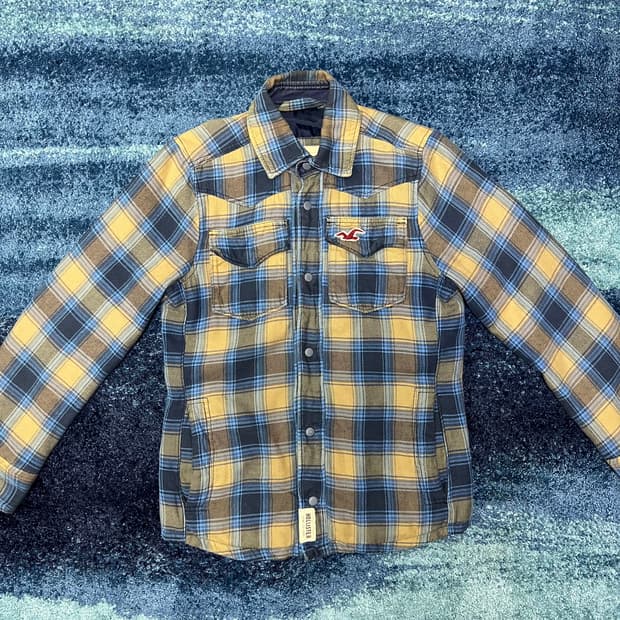 홀리스터 웨스턴 체크남방 자켓