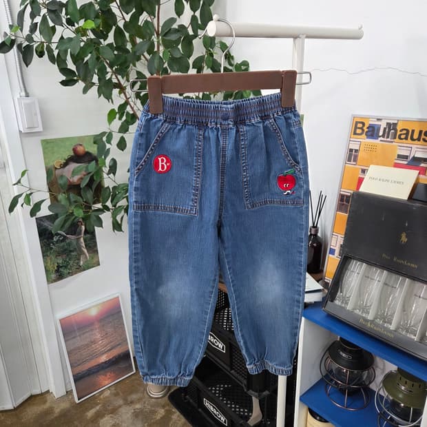 베베드피노 키즈 퍼티그 데님 조거팬츠 110