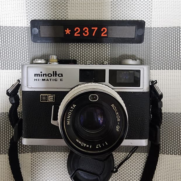 미놀타 하이매틱 E 실버바디 필름카메라