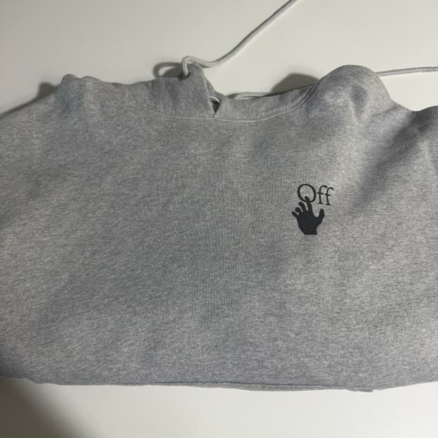 오프화이트 오버핏 후드티/XL