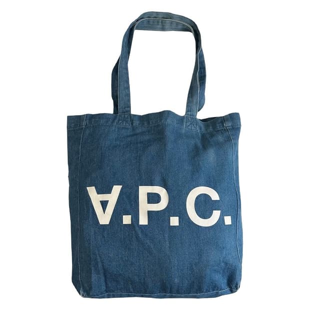 A.P.C. 프린팅 데님 에코백