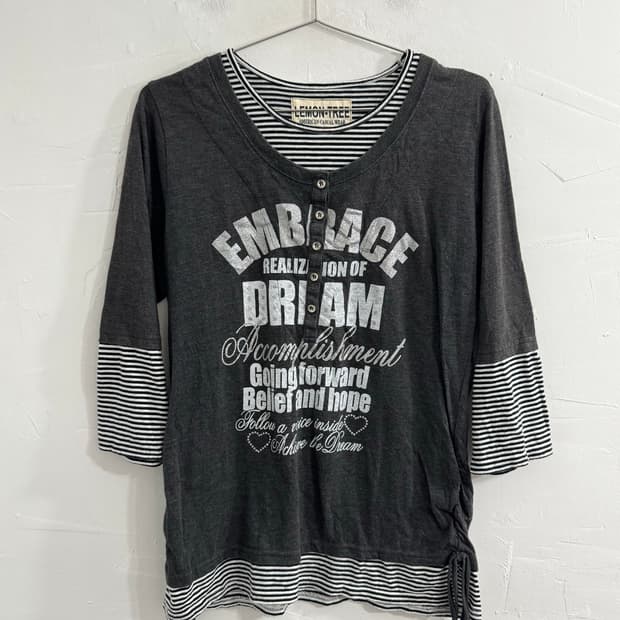 y2k printing layered top