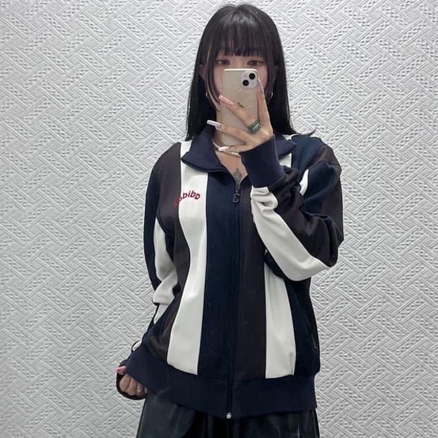 아디다스 올드스쿨 레트로 스트라이프 져지 집업 105 C13322