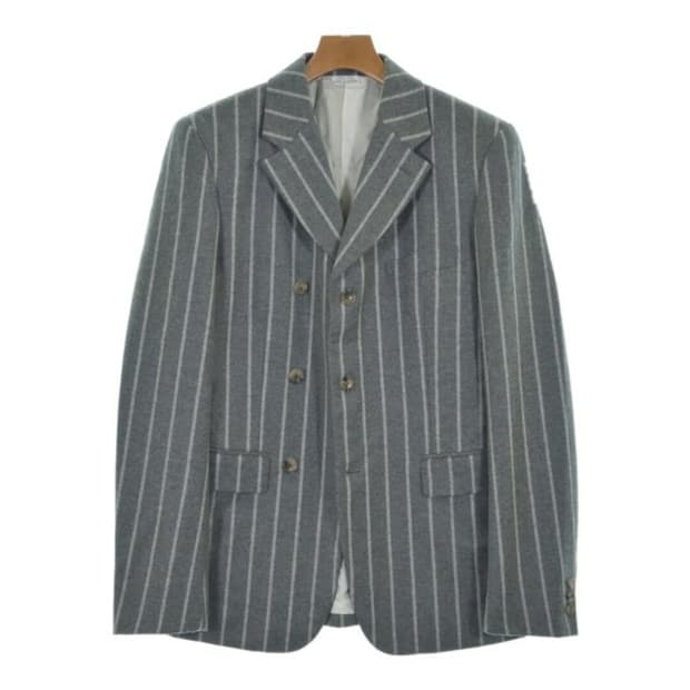24aw 꼼데가르송 옴므플러스 스트라이프 버튼 자켓 m