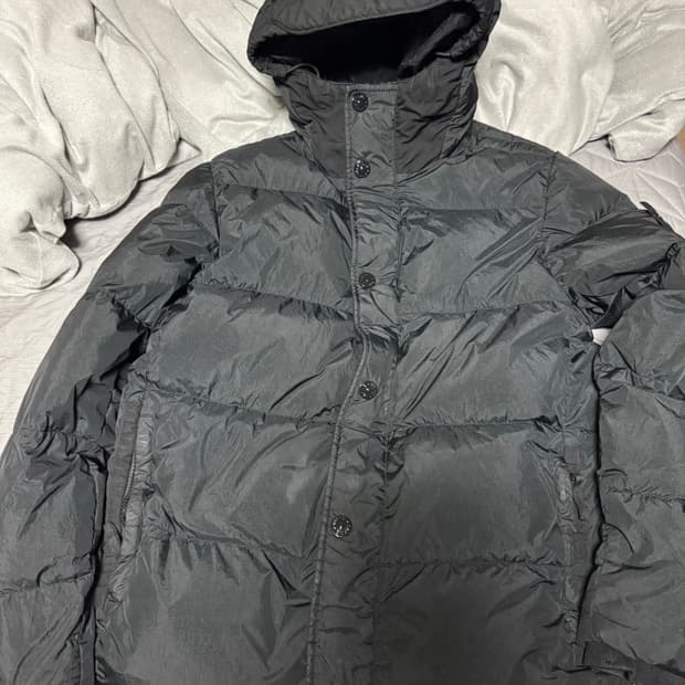 스톤아일랜드 크링클랩스 패딩 L