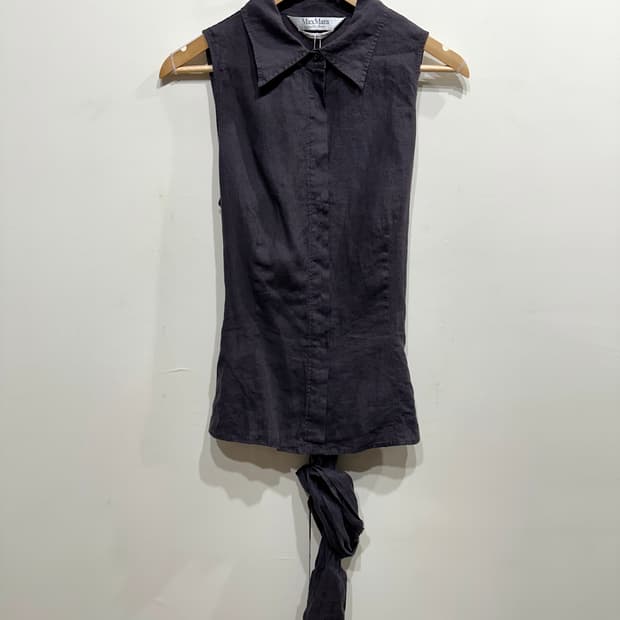 막스마라 린넨 슬리브리스