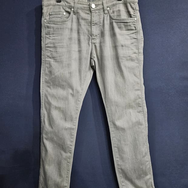 지 제냐 그레이 남성 슬림핏 허리 32 데님팬츠 
