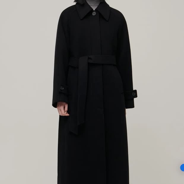 [한소희 착용] 우먼즈 캐시미어 블렌드 발마칸 로브 코트 s