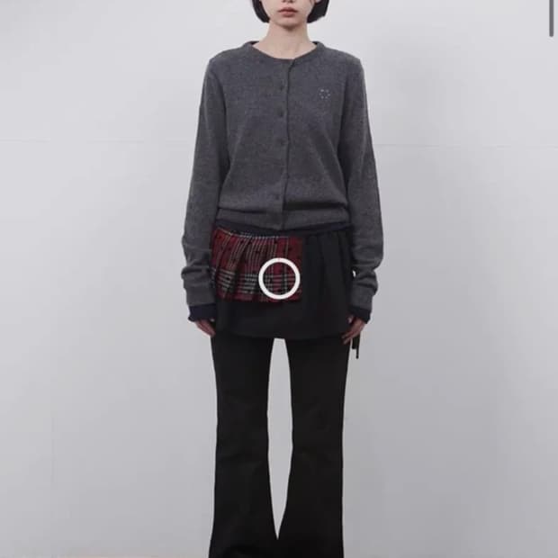 오헤시오 플리츠 랩스커트