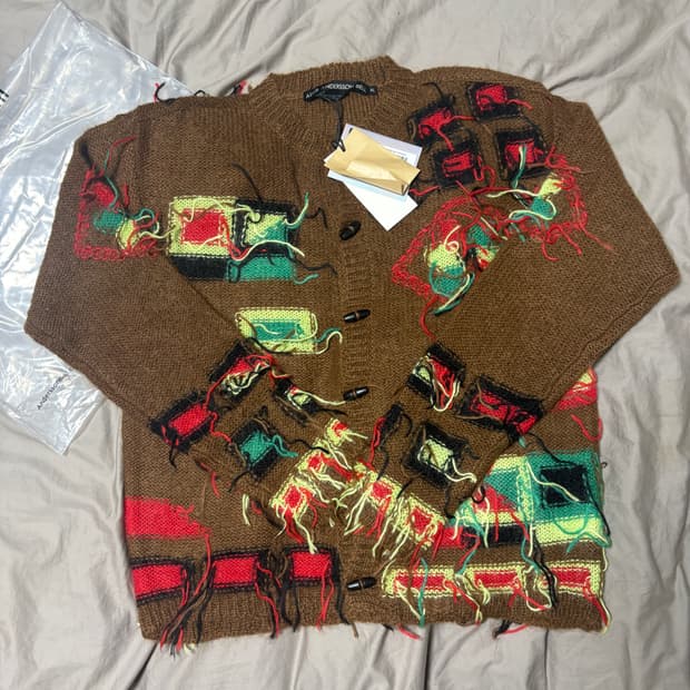 (새상품) 앤더슨벨 빌리지 인타르시아 가디건  xl