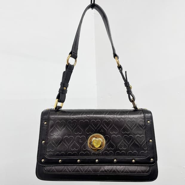 러브캣 하트 엠보 큐빅 토트백💕