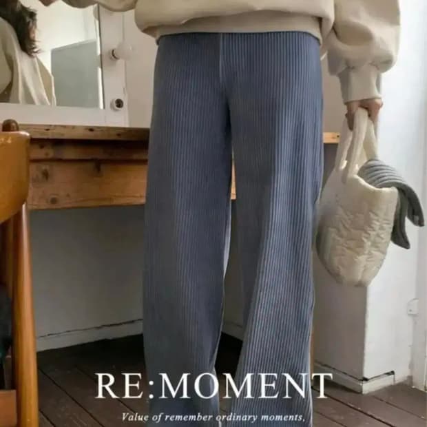 오디너리먼트 벨루어 벨벳 팬츠 소라