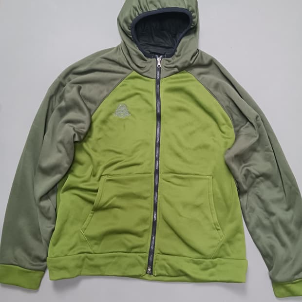 [105] 햄스터 투톤 후리스 집업 후드 자켓