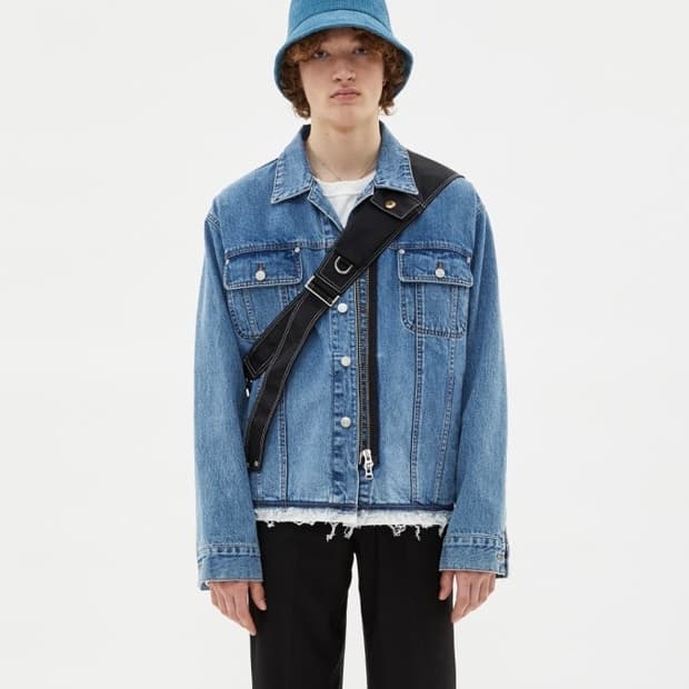 앤더슨벨 인사이드아웃 데님 자켓