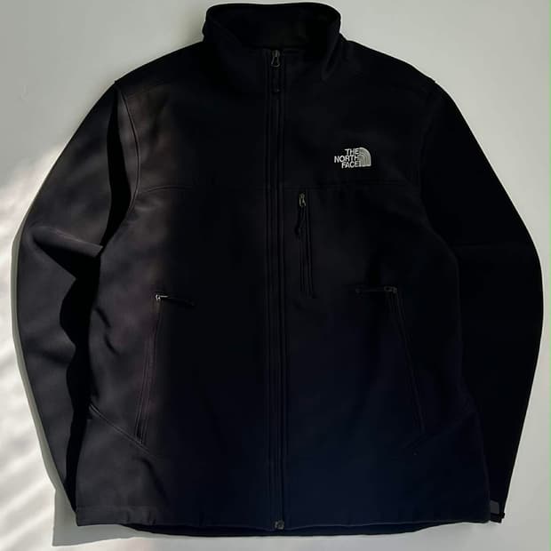 [M] 노스페이스 블랙 소프트쉘 집업 마운틴/러닝 자켓