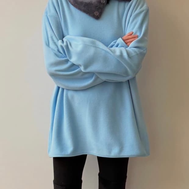 지초이 25-004 플리스 보아 넥워머