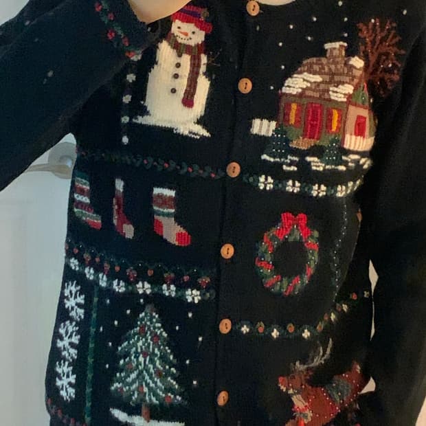 마리사 크리스티나 2002 클스마스 가디건 