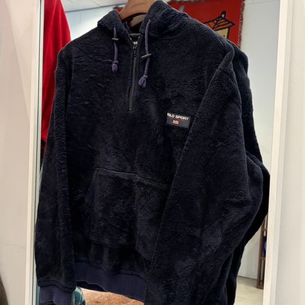 90s Polo Sport 폴로 스포츠 플리스 풀오버 후드 (USA)