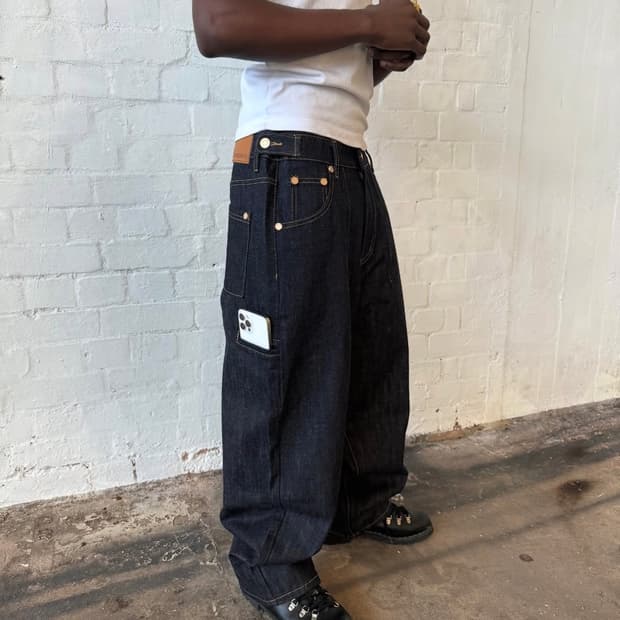 Sweats collective 스웻 콜렉티브 인디고 데님 팬츠