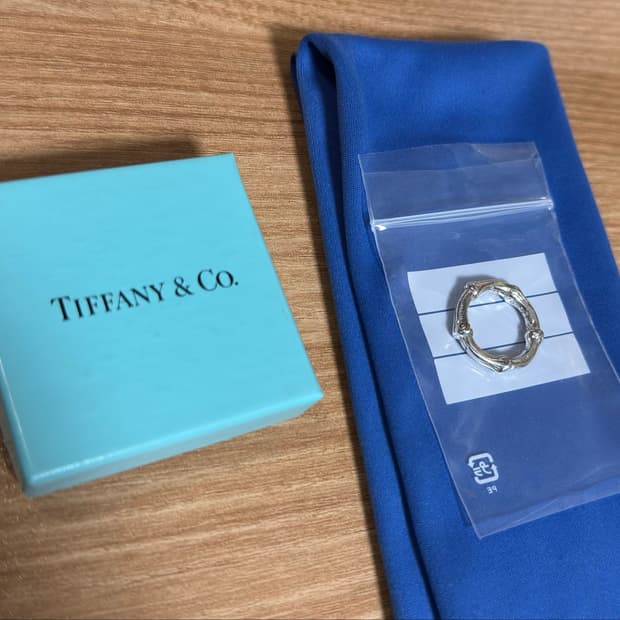 Tiffany 티파니 뱀부 링 90s 빈티지 US 4.5