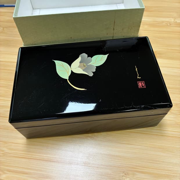 아이즈칠기 일본 오르골 보석함