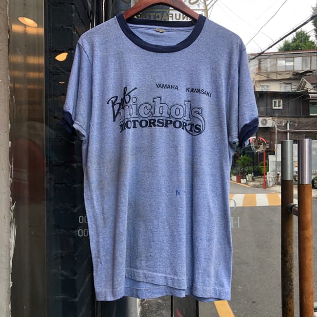 70s~90s Ringer T-shirt-XL