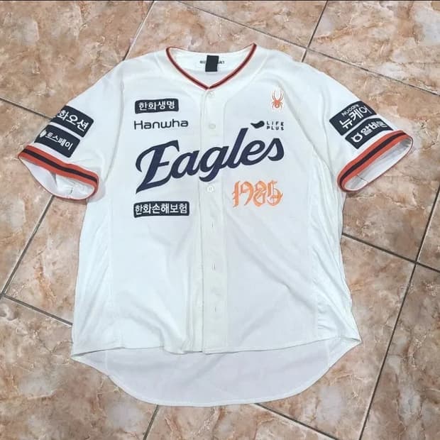 스파이더 한화이글스 40주년 레거시 어센틱 야구져지