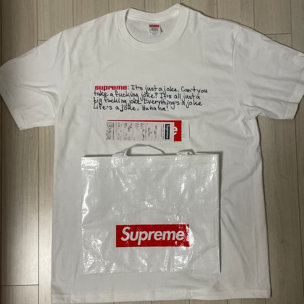 [L]슈프림 JOKE TEE 화이트