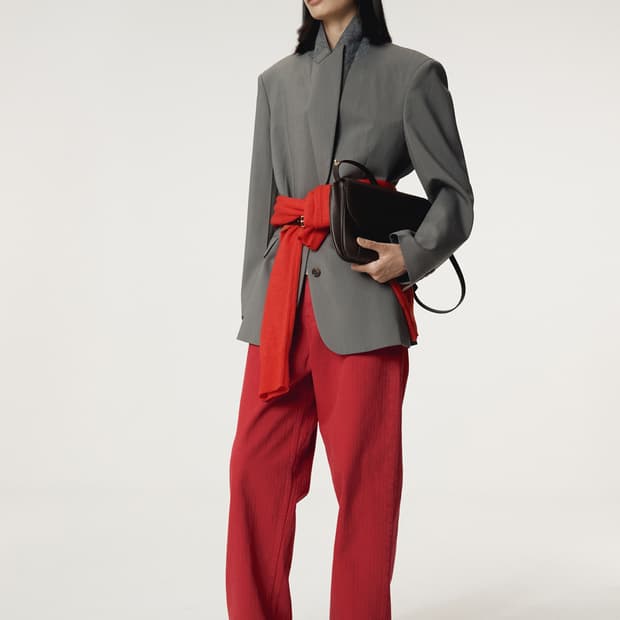 렉토 RECTO 가먼트 다이드 데님 팬츠 레드