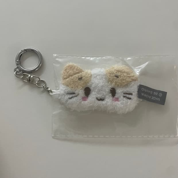 산리오 마슈마로 미니 안대 키링