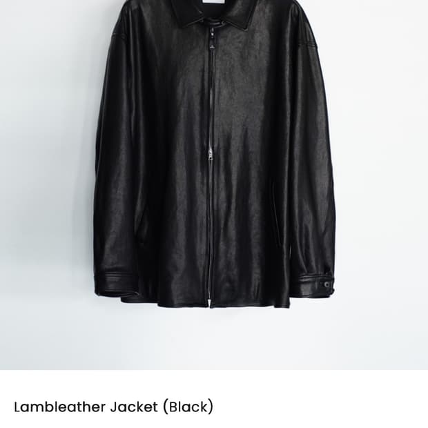 Herill 26ss 램 레더자켓 1사이즈 새상품