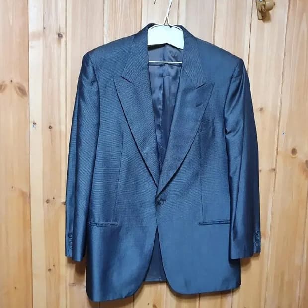 vtg 발렌티노 남성 95 실크 100% 블레이저 자켓