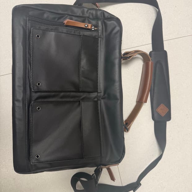 탄틴 클래식 코팅 캔버스 서류가방