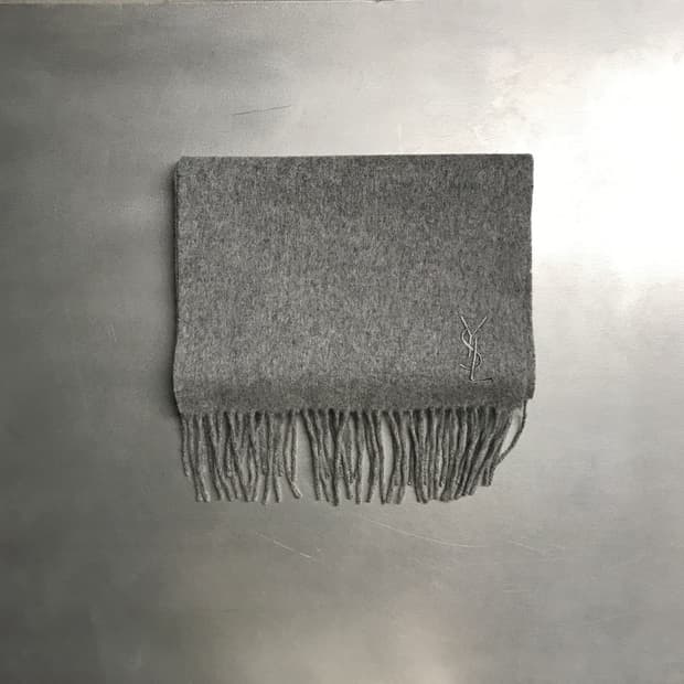 생로랑 머플러 그레이