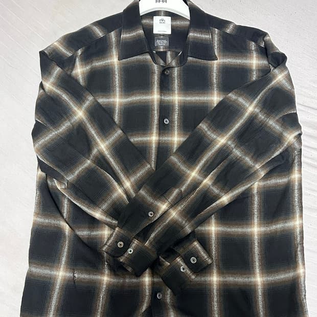 [3] 폴리테루 데미지드 잉크브라운 셔츠