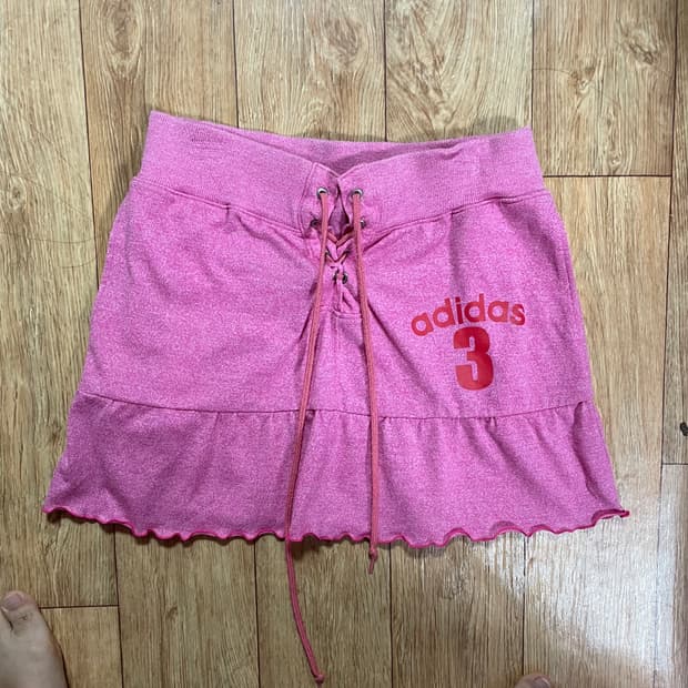 아디다스 핑크 키치 하이틴 y2k 치마 스커트 올드스쿨 대장 히메갸루