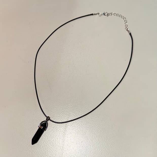 빈티지 에스닉 크리스탈 목걸이 