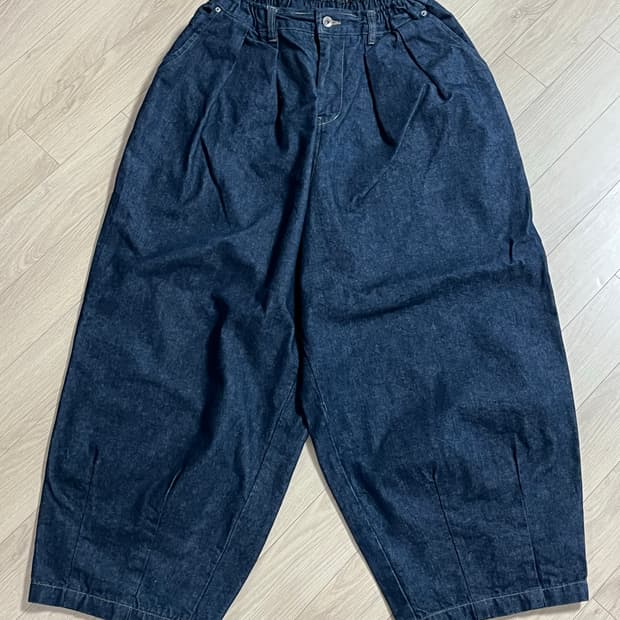 앵글런 인디고 데님 벌룬팬츠