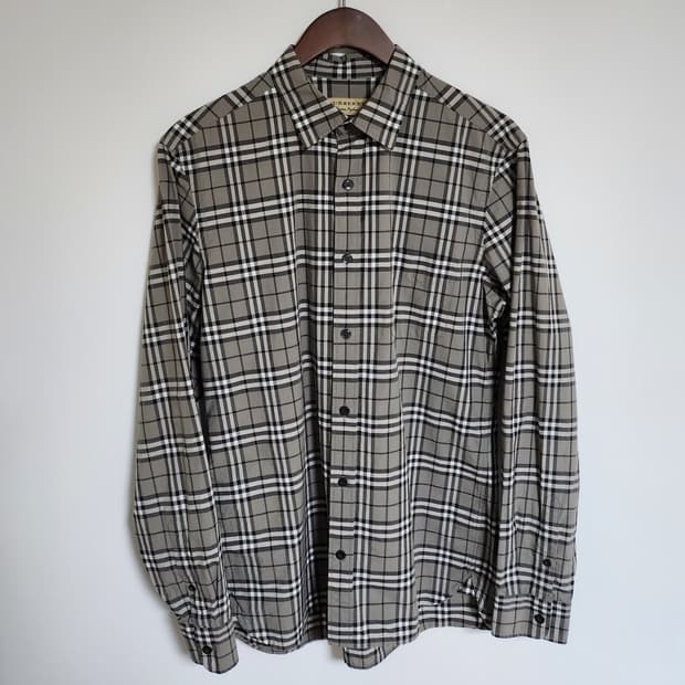 M 버버리 런던 빈티지 체크 코튼 남성 셔츠 8004207