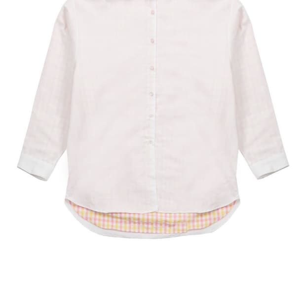 오스하이 oshigh 체크 레이어드 셔츠 소르베